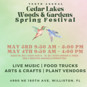 Cedar Lakes Woods and Gardens Spring Festival