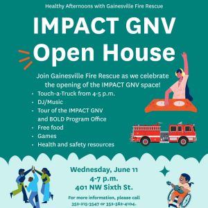Gainesville Fire Rescue Healthy Afternoons and IMPACT GNV Open House
