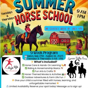 Cypress Valley Farm Summer Horse School