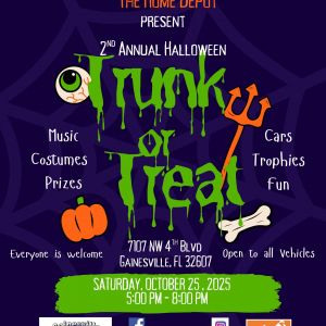 Gainesville Street Rods & Home Depot Trunk or Treat