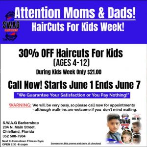 Sophisticated Well-groomed Articulate Gentlemen's Barbershop Kids Deal