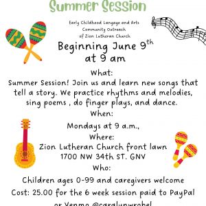 Smart Start at Zion Summer Sessions