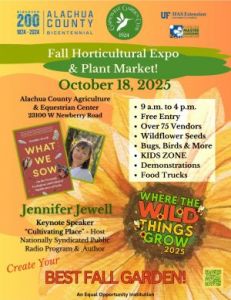 Gainesville Garden Club Fall Horticultural Expo & Plant Market