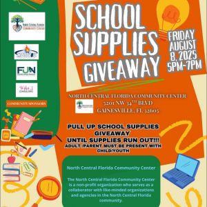 North Central Florida Community Center School Supplies Giveaway