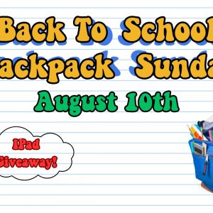 Gainesville Church of God Back to School Backpack Sunday