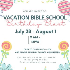 St. Patrick Church VBS Birthday Bash