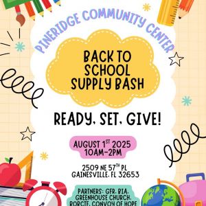 Pineridge Community Center Back To School Supply Bash