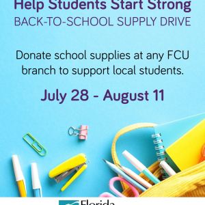 Florida Credit Union Annual School Supply Drive
