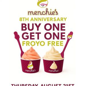 Menchie's Anniversary with BOGO Froyo