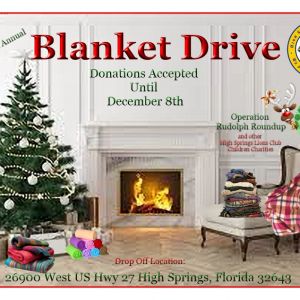 High Springs Lions Club Blanket Drive
