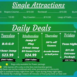 Flip Factory Zone Daily Deals