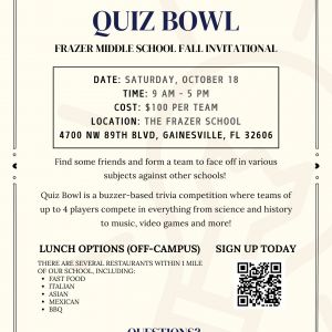 Frazer School: Fall Middle School Invitational
