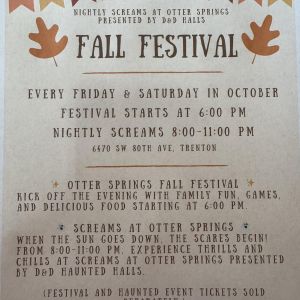 Otter Springs RV Park and Campground Fall Festival and Nightly Screams