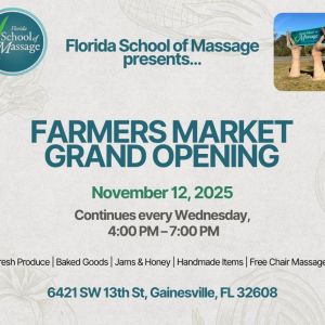 Florida School of Massage Farmers Market