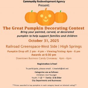 High Springs Great Pumpkin Decorating Contest