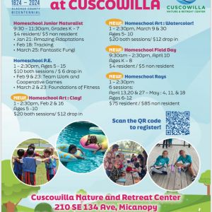 Cuscowilla Nature and Retreat Center Homeschool PE