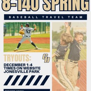 Gatorball Spring Travel Baseball Tryouts