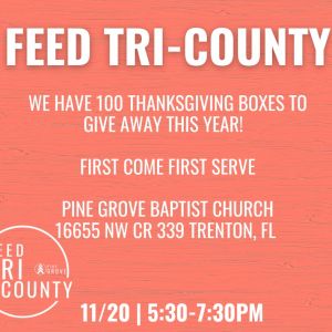 Pine Grove Baptist Church Thanksgiving Boxes