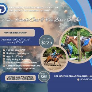 Equestrians Unlimited Riding Academy, LLC Winter Holiday Session Camp