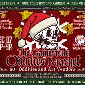 Gainesville Oddities Market with Santa