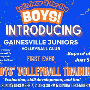 Gainesville Juniors Volleyball Club Boy’s Volleyball Training