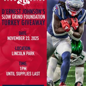 D’Ernest Johnson Thanksgiving Turkey Drive Giveaway