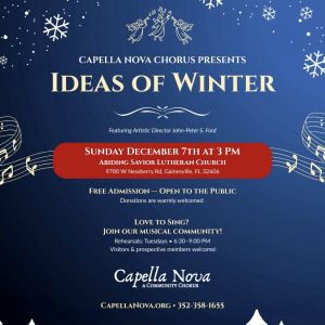 Capella Nova Gainesville Community Choir presents Ideas of Winter