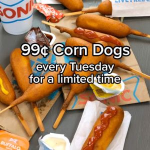 Sonic Drive Corn Dog Deal