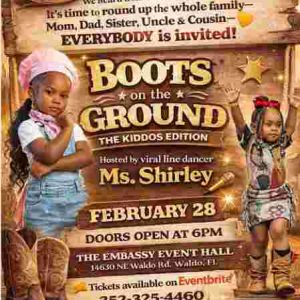Boots on the Ground Valentine's Dance: Kiddos Edition with Ms Shirley