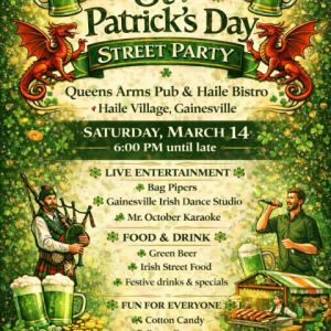 Queens Arms Pub Haile: St Patrick’s Street Party