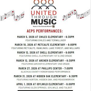 Alachua County Public Schools Music In Our Schools Month Performances