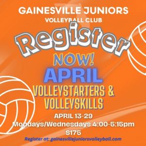 Gainesville Juniors Volleystarters and Volleyskills