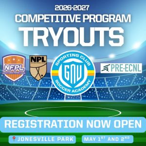 Sporting Gainesville Soccer Academy Competitive Team Tryouts