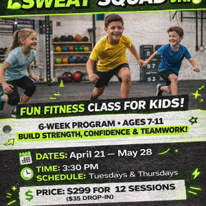 Sweat Squad Jr. Youth Fitness Class
