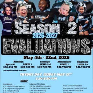 Florida Team Cheer Evaluations and Tryouts