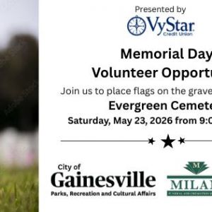 Evergreen Cemetery Volunteer Opportunity for Memorial Day