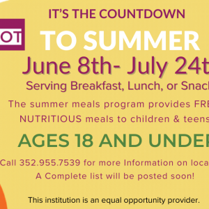 Alachua County Summer BreakSpot Free Meals