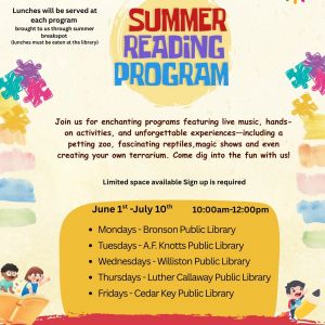 Levy County Public Library System Summer Reading Program