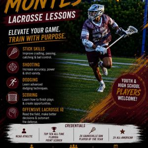Pierce Montes Lacrosse Lessons