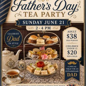 Queens Arms Pub & Haile Bistro Father’s Day Tea Party