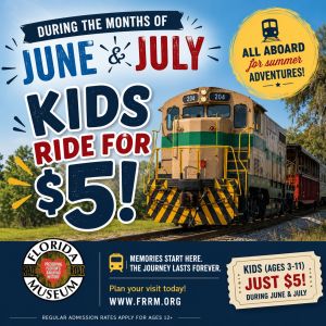 Florida Railroad Museum Kids Ride for $5