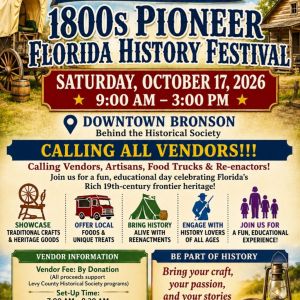 Levy County Historical Society: 1800s Pioneer Florida History Festival