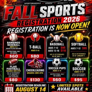 Williston Youth Athletic Sports Registration