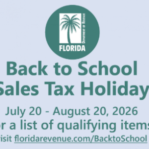 Back to School Florida Sales Tax Holiday
