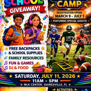 JC Carter’s Foundation: Back-to-School Giveaway & Youth Mini Football Camp