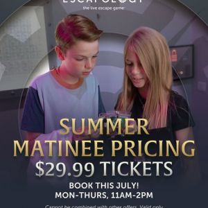 Escapology Escape Rooms Summer Deal