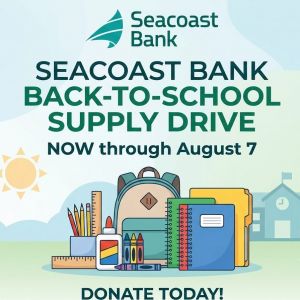 Seacoast Bank Back-to-School Supply Drive