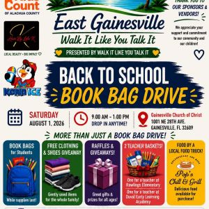 Walk It Like You Talk It Back-to-School Book Bag Drive