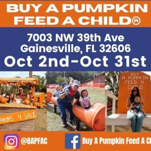 Buy a Pumpkin Feed a Child at Gainesville Church of God Pumpkin Patch