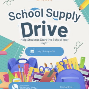 Level Up Arcade School Supply Drive